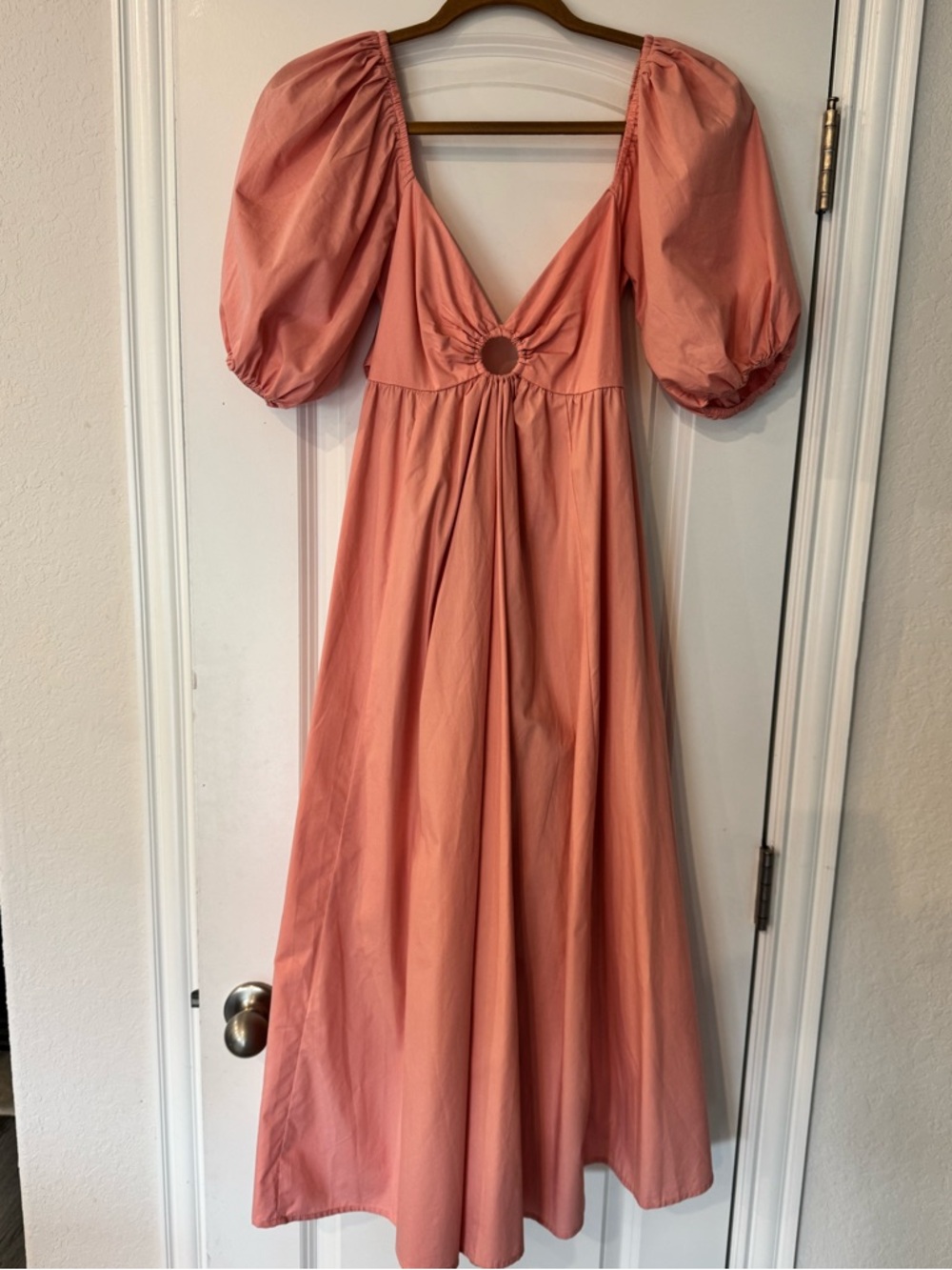 Abercrombie & Fitch Peach Pink Elastic Waist Top